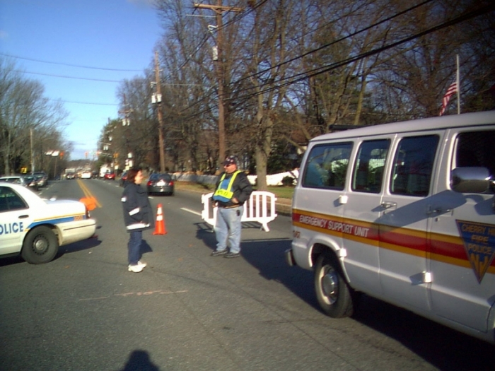 Building fire on Route 561